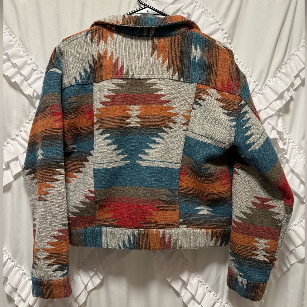 Women's Multicolor Patterned Jacket - image 2